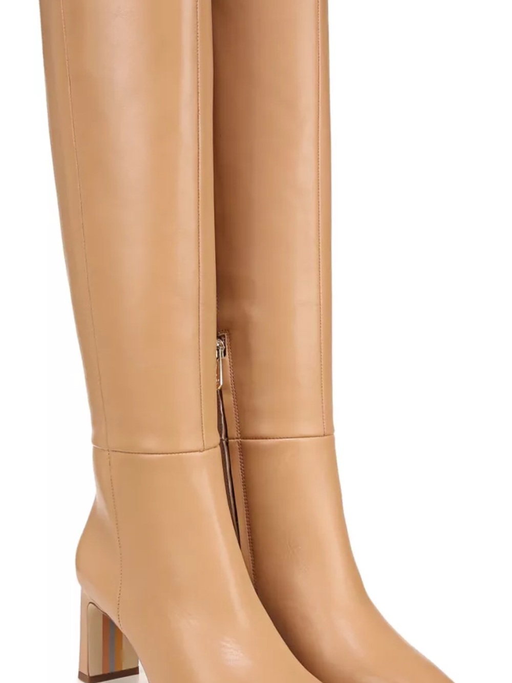 Sam Edelman Sylvia lea Tall Leather Over-the-Knee Boots in Tan